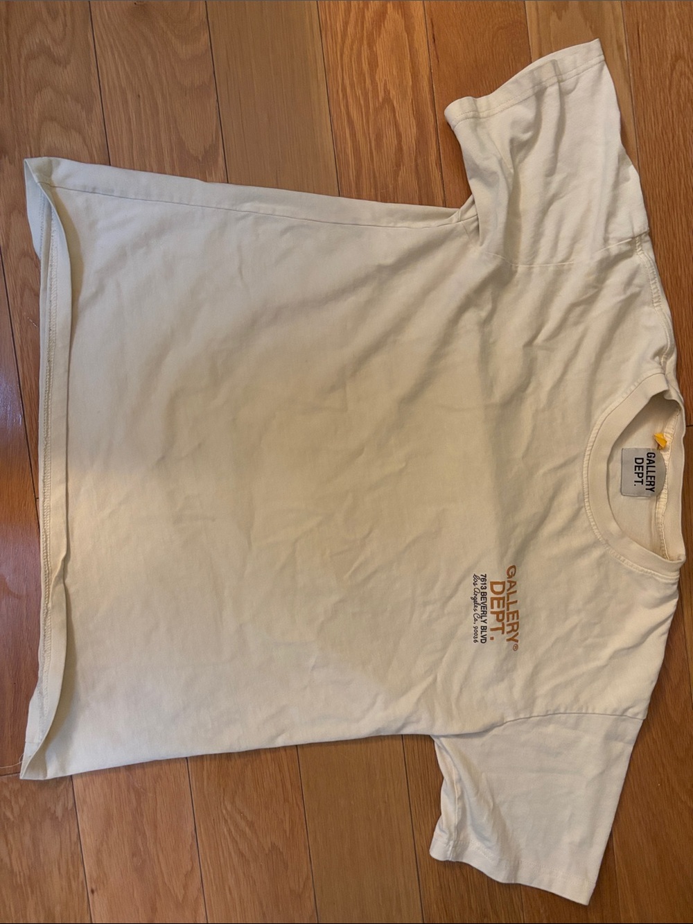 Gallery Dept Cream Short-Sleeve Logo Tee